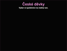 Tablet Screenshot of ceske-devky.cz